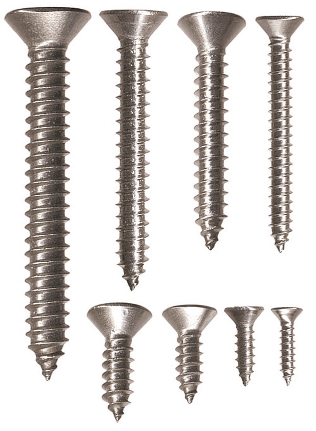 Niroblechschrauben Senkkopf