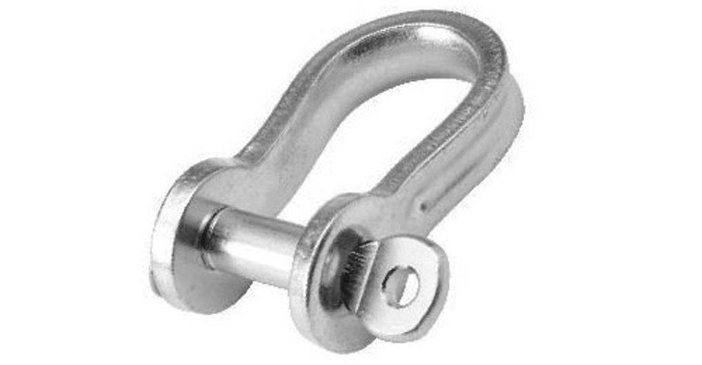 Niroflachstahlschäkel geschweifte Form