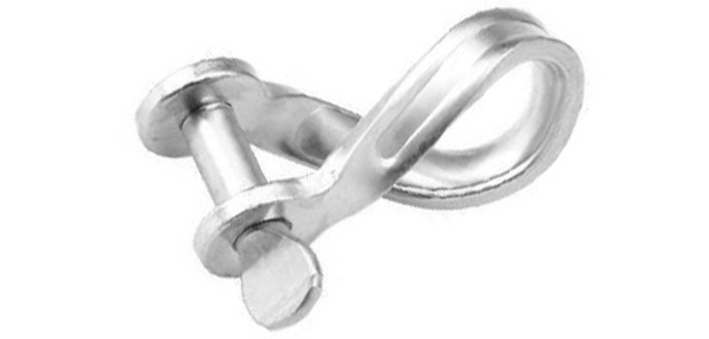 Niroflachstahlschäkel gedrehte Form