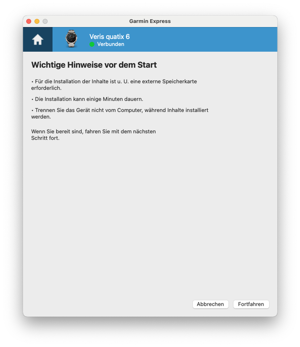 13. Hinweise Vor Dem Start